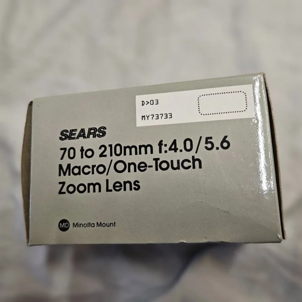 Sears 70 to 210mm f4.0/5.6 Macro/One Touch Zoom Lens Minolta Mount Vintage